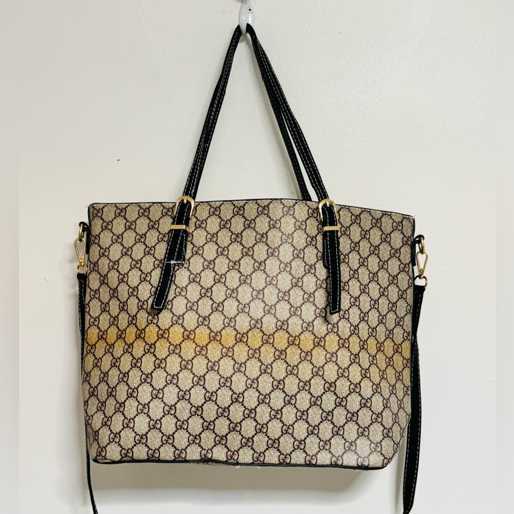 GUCCI Ophidia medium leather-trimmed printed coated-canvas tote - Picture 7 of 11